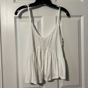 White crop top, size small, brand Truly Madly Deeply